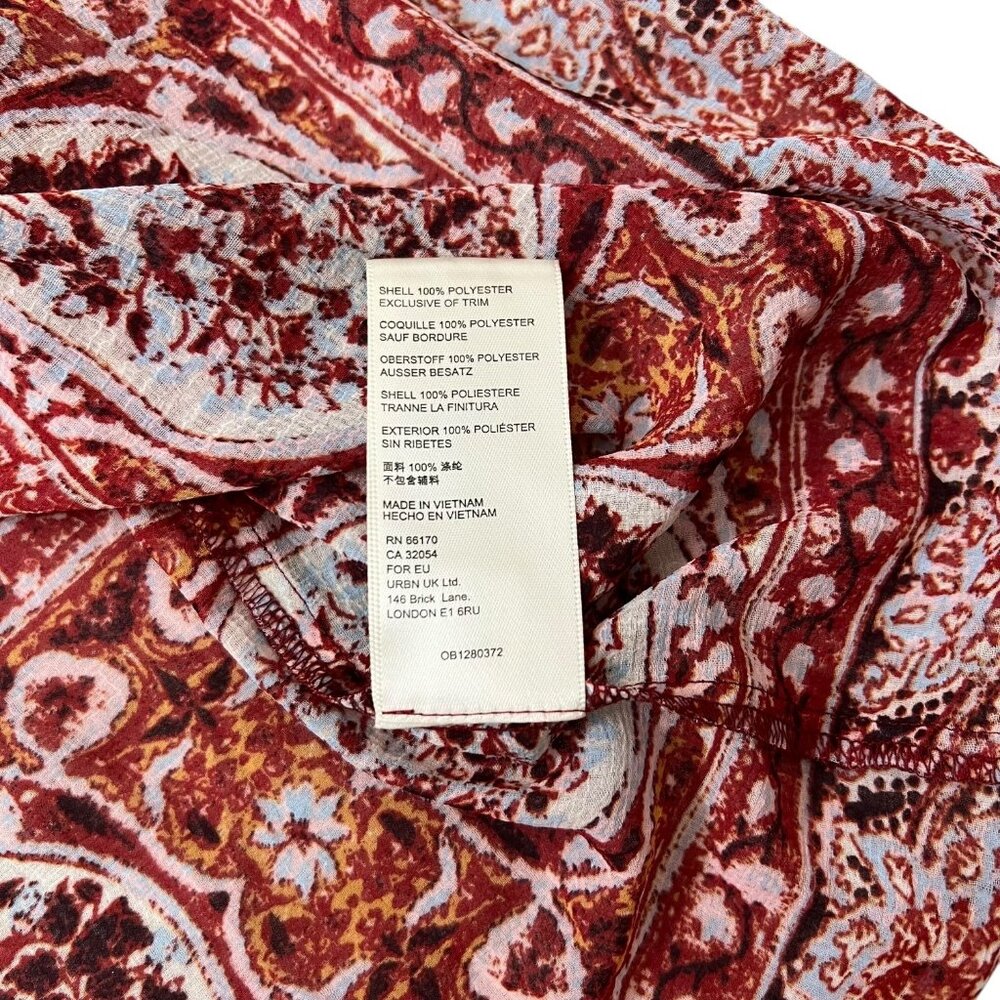 Free People Red and Yellow Floral Blouse - Picture 6 of 9